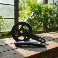 Crankset with 38T Chainring Square Taper 170mm Cycle Crankset Aluminum Alloy for Cyclists, Commuters, Road Bicycling, Folding Bikes