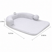 Viscoelastic Foam Dog Bed, Washable Orthopedic Pet Bed for Small & Large Dogs, All Seasons High Breathability Foam Dog Bed