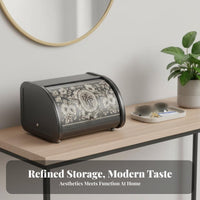 Decorative Organizer Chest with Lid Household Storage Secure Latch for Students