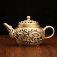Metal Teapot Ornament with Rotating Lid Fidget-Friendly for Desk