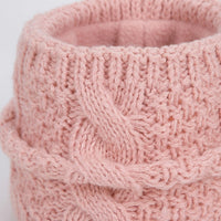 Women Beanie Hats for Winter Outdoor Warmth with Ear Protection, Knit Scarf Set in Acrylic for Cold Weather, Foldable 2-Piece Combo