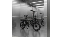 Mini Folding Electric Bike Lightweight Portable Electric Bike Compact Folding Ebike Shock Absorption for Commuting, City Travel