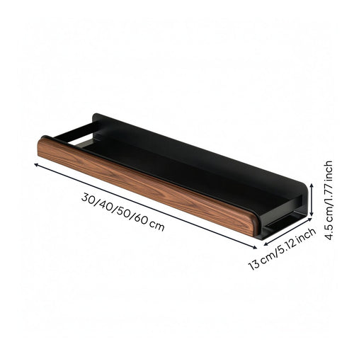 Bathroom Shelf with Towel Rail Rectangular Home Fixture Easy to Install