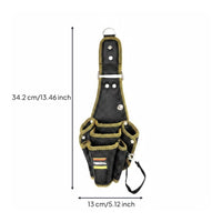 Hands Free Electrician Tool Pouch Wear Resistant Quick Release Tool Pouch Waterproof Hardware Storage Rotatable Design for Electricians, Worksite, Repair Work, Construction