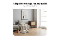 Rattan Door Nightstand Sturdy Wood Construction Bedside Table Vintage Design Versatile for Homeowners, Students, Bedroom