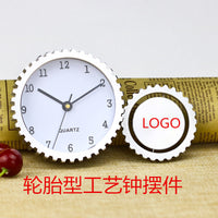 温湿度大气压计晴雨表钟表定LOGO制礼物精特斯拉tesla
