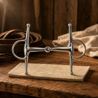 H-Shaped Silver-Coated Finish Two-Jointed Bit Comfortable Bridle Bar Animal Gear