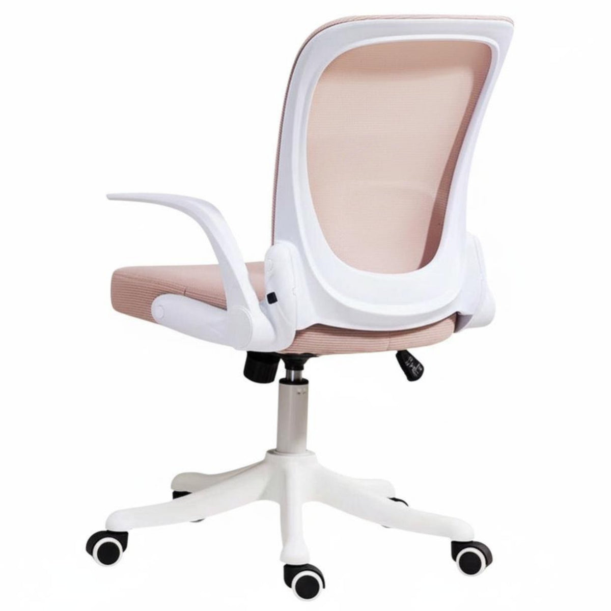 Rolling Chair with Flip-up Arms Foldable Armrests Computer Seat Easy Assembly