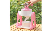 Compact Hand-Crank Ice Shaver Countertop Manual Ice Shaver Portable Snow Cone Machine Lightweight for Kitchen, Home