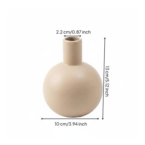 Geometric Ceramic Vase Nordic Design Room Decor Highlight Matte Finish Home Decor for Entrance