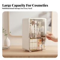 Desktop Vanity Case with Drawers Large Capacity Multi-Compartment Cosmetic Case