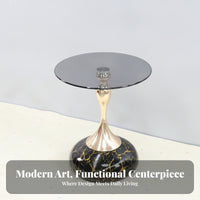 Home Furniture Metal Pedestal Bedside Table for Bedroom