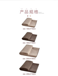 吱禾  枫眠 70%羊毛双面羊毛毯沙发毯盖毯样板房轻奢空调毯床尾毯
