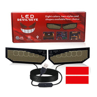 Dynamic Demon Eye S Series Car Rear Windshield LED Emoji Light Universal