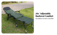 Reclining Fishing Chair Portable Fishing Lounge Chair Foldable Outdoor Seat for Fishermen