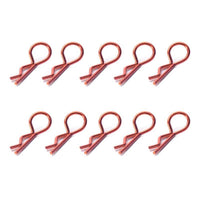 10 Pieces Metal R-Clip Compact R-Pin Lightweight Retaining Pin with Loop Reusable for Model Builders, Hobbyists, RC Cars