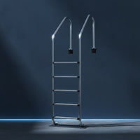 5-Step Pool Ladder Rust Resistant Swimming Pool Ladder with Handrail Easy to Install for Contractors, Backyard Pools