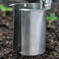 Bulb Planter Metal Seedling Transplanter Lightweight Tube Style Easy Soil Removal Seedling Hole Digger for Gardeners, Farmers, Farm