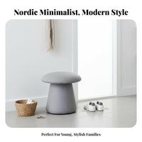 fungiformShaped Stool Nordic Design Ottoman Versatile Use for Living Room