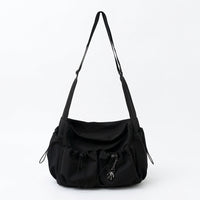 Travel Bag for Men and Women, Versatile School and Work Bag for Daily Use, Sleek Nylon Bag with Polyester Lining, Medium Size Crossbody Bag