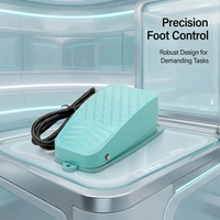 Heavy Duty Metal Foot Pedal Switch, Industrial Foot Switch, Latching Mode Foot Pedal, CNC Industrial - TFS-3