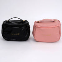 Large Capacity Travel Makeup Bag Handheld Travel Makeup Case Lightweight Waterproof Toiletry Bag Double-Layer for Outings