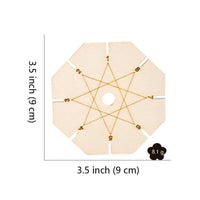 Wooden Braiding Disc Plate Handmade Round Braiding Disc Portable Craft Supply for Crafters, Kids