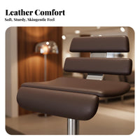 Upholstered Highrear Stool Adjustable Height Upholstered Pedestal Bar Stool