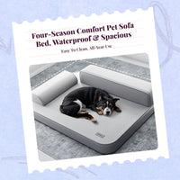 Orthopedic waterproof dog bed