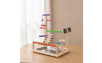Parrot Playstand Chewing Parrot Play Stand Textured Pet Supply for Budgies
