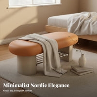 Upholstered Shoe Rack Bench Minimalist Design Padded Shoe Rack Bench Easy A Marks Embly Sturdy-Duty Frame for Bedroom, Hallway