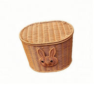 Rear Bike Basket with Lid Rear Rack Basket Woven