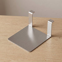 Brushed Silver Bracket with Hook Tabs Rust Resistant Stainless Steel Bracket Heavy-Duty Shelf Support Sturdy for Installers, DIYers, Home Renovation, Bathroom