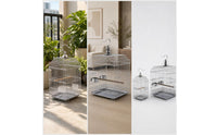 Stainless Stainless Steel Birdcage Cage Easy to Clean Birdcage Cage with Pull-out Tray Heavy Duty for Finches