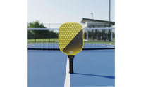 2 Pieces Long-Lasting Fiberglass Pickleball Paddle Shock Absorbing Recreation Equipment Textured Surface for Outdoor
