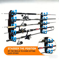 壁挂鱼竿支架 Fishing Rod Holders 钓鱼竿支架适用于墙壁或仓库