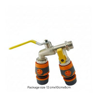 Threaded Inlet Two-Way Outlet Two-Way-Direction Hose Splitter Yard Hardware