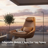 Sail Design Rotating Chair Nordic and Theme Single Sofa Soft Padded Padding Sculptural for-Male for Adults, Homeowners