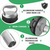 HOWTRUE ZH-P688 Aluminum Alloy Golf Ball Retriever, 3-Section, Easy Assembly