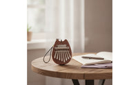 8-Key Thumb Harp Pocket-Sized   with Lanyard Portable Finger Piano with Lanyard for Desk