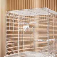Tabletop Bird Cage with Removable Tray, Indoor Parrot Cage for Home Use, Budgie Parakeet Enclosure, Compact Cockatiel Cage for Small Pets