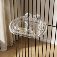 Two-Compartment Bird Bowl Pet Supply Universal for Aviary