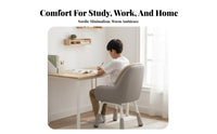 Armless Rolling Chair Adjustable Height Task Seat Comfortable for Long Sitting