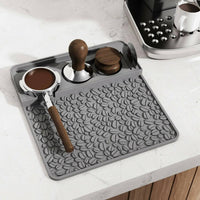 Silicone Coffee Accessory Organizer Heat-Resistant Silicone Pressing Mat Flexible Coffee Tamper Holder Mat for Home Kitchen