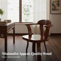 Traditional Chinese Rotating Stool firm Wood Construction rotate Seat adaptable Ergonomic spinerest for Study Room, Balcony