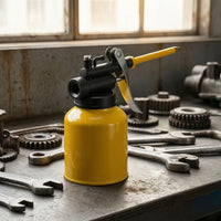 Oil Sprayer with Trigger Compact Hand-Operated Oil Pump Lubricant Dispenser for Mechanics, Machinists, Machine Maintenance, Workshop, Garage
