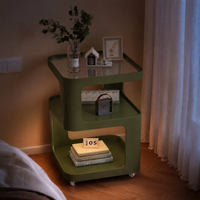 rolling side table