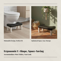 Anti-Slip Toilet Footrest, Thickened Plastic Bathroom Stool, Squat Aid for Home