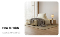 Japanesedesign Foldable Floor Mattress Multi-Functional transformable Foam Block Chair Space-Saving Sofa Bed lengthenable for Apartment Dwellers, Students, Young Adults, Small Spaces, Living Room, Bedroom
