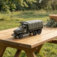 WW2 US Armed Forces Transport Vehicle Logistics 353 Truck Model Alloy Transport Vehicle Logistics 353 Truck Model Finished